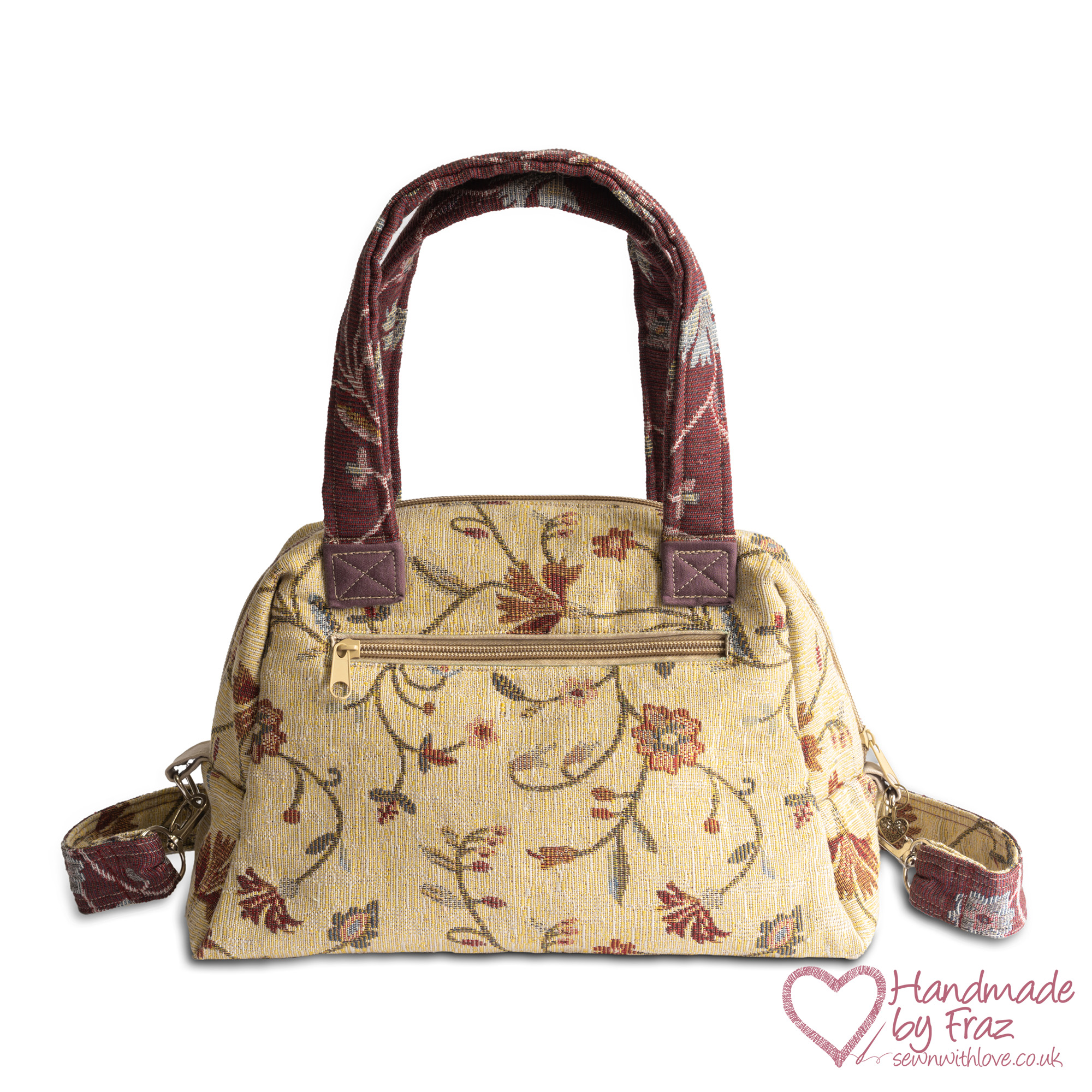 Chintz Style Handbag with Detachable Shoulder Strap