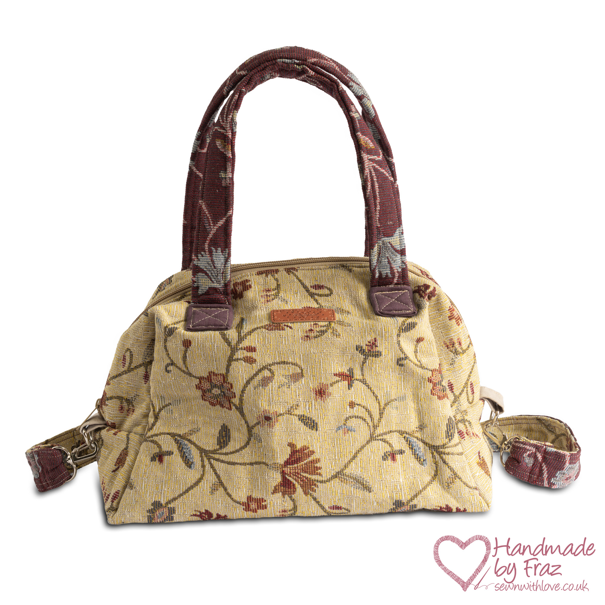 Chintz Style Handbag with Detachable Shoulder Strap