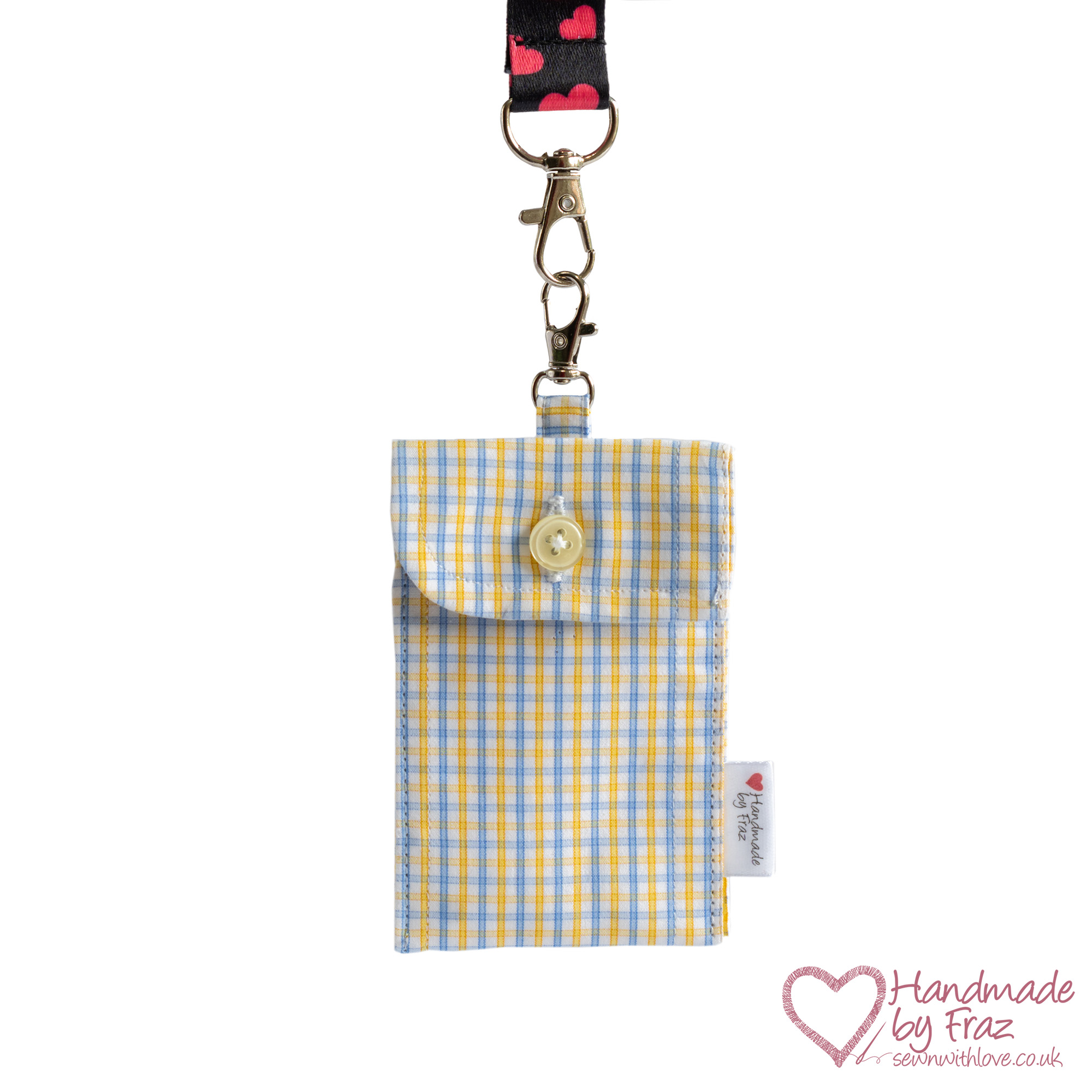 Checked Shirt Cuff Coin Purse