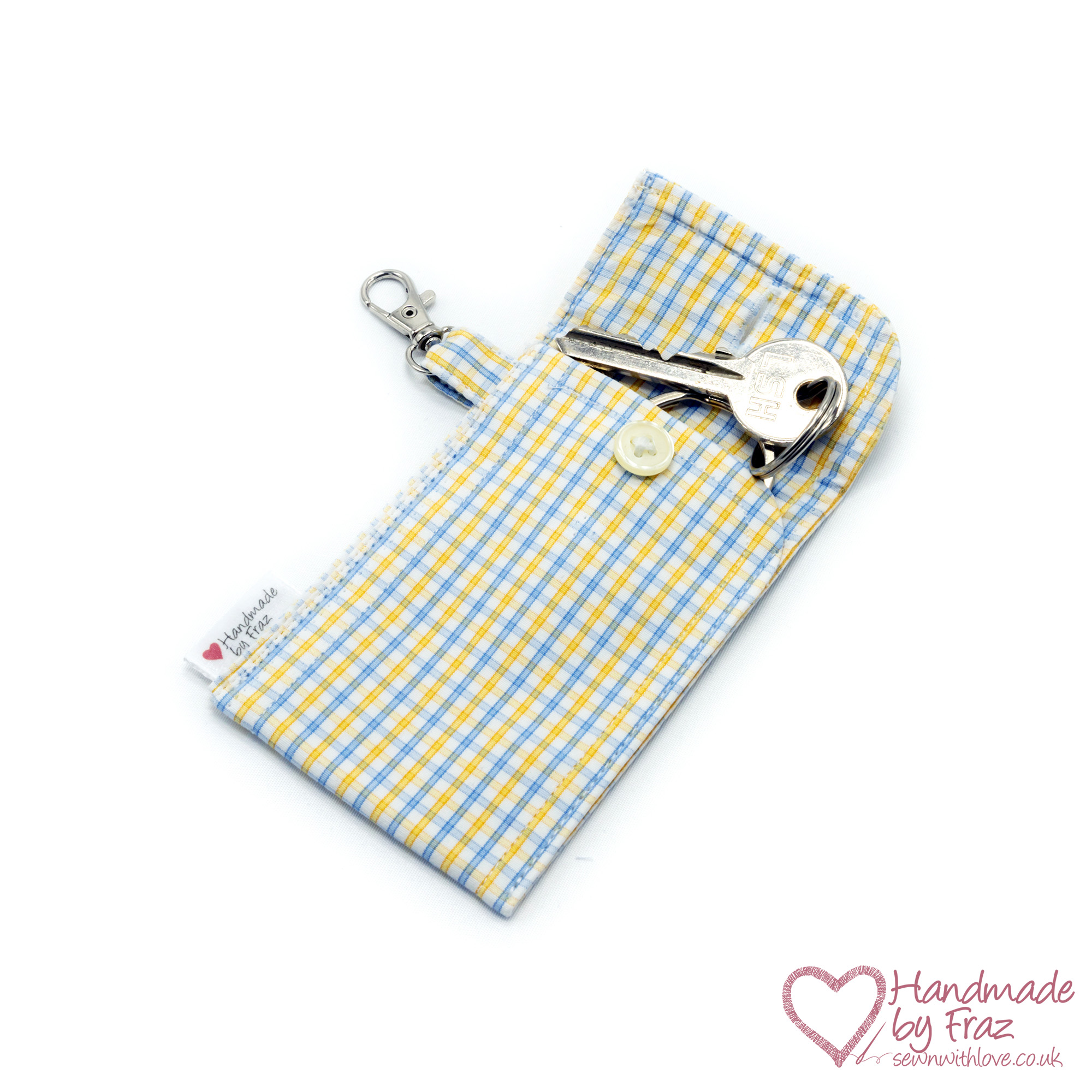 Checked Shirt Cuff Coin Purse