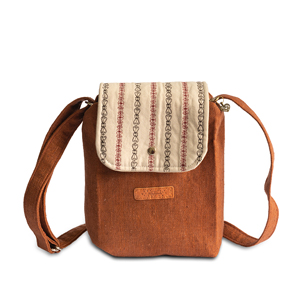 Handmade Embroidered Canvas Shoulder Bag